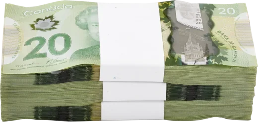 Fajo de billetes fajillado para bóveda
