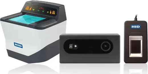 Lectores biométricos de huella y cámara de reconocimiento facial HID