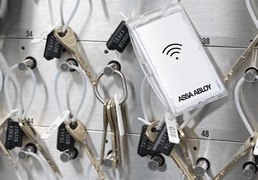 Posiciones de llaves con lectura RFID en un gabinete Traka