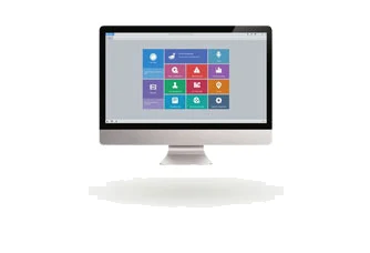 Software de gestión Uniview EZStation en una computadora